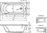 Акриловая ванна Riho Miami 150x70 BB5800500000000 без гидромассажа фото 4