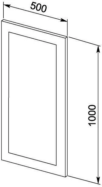 Зеркало Aquanet Нота 50х100 лайт фото 3