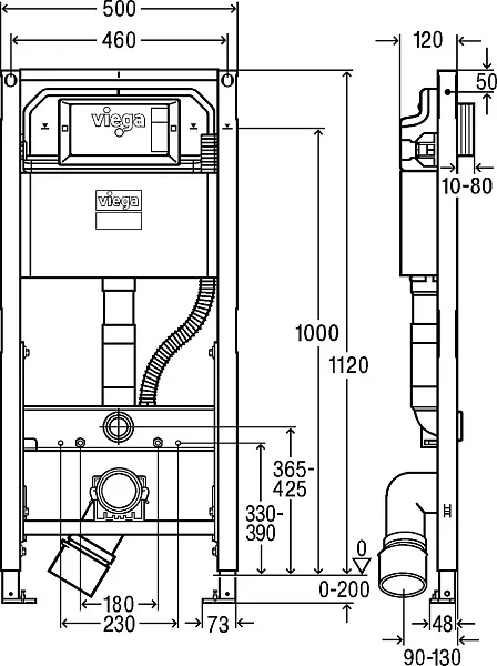 Инсталляция для унитаза Viega Prevista 8521 фото 2