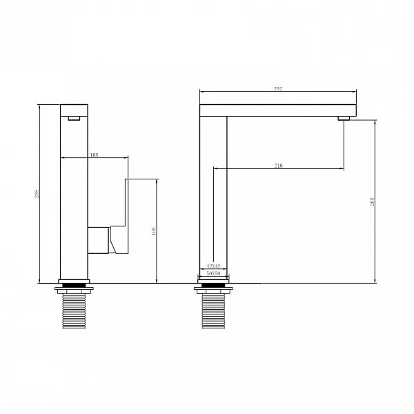 Смеситель для кухонной мойки ABBER Daheim AF8214G фото 3
