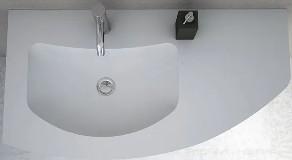 Раковина Cezares Soho Solid Surface 91 см 50225 левая фото 1