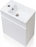 Тумба с раковиной Style Line Compact 40 подвесная белая фото 3