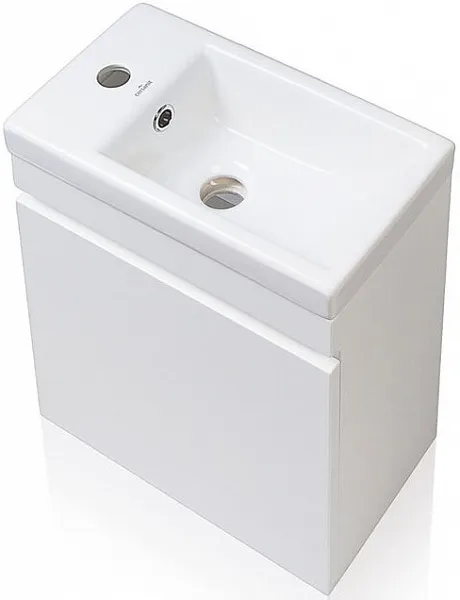 Тумба с раковиной Style Line Compact 40 подвесная белая фото 3
