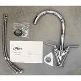 Смеситель для кухонной мойки PAINI Neptune 64CR572NPKM фото 3