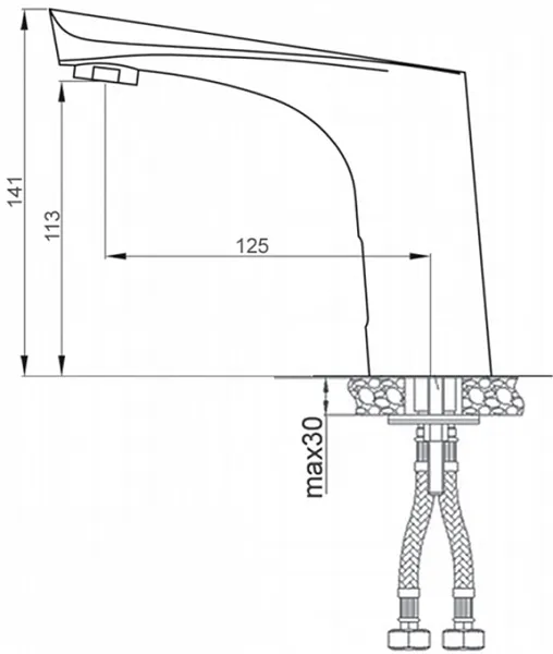 Смеситель Raiber Sensor RHL6703N для раковины фото 2