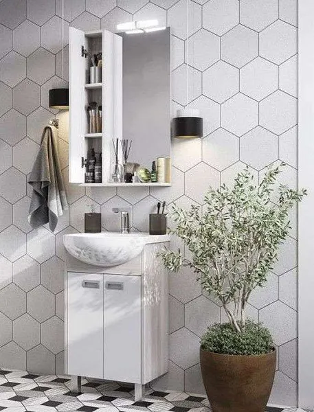 Зеркало Акватон Бекка PRO 70x85 см 1A214702BAC20 левое с подсветкой фото 4