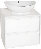 Тумба с раковиной Style Line Монако 60 подвесная осина белая фото 2