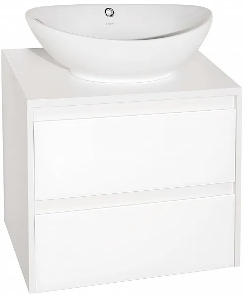 Тумба с раковиной Style Line Монако 60 подвесная осина белая фото 2