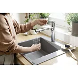 Смеситель Hansgrohe Zesis M35 74801000 для кухонной мойки фото 2