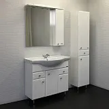 Зеркало Comforty Сочи 84x82 00003132119CF правая с подсветкой фото 4