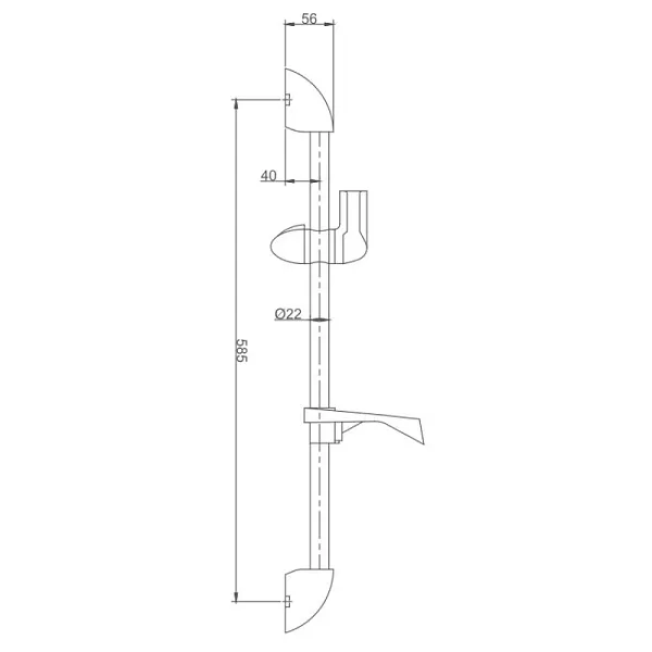 Душевая штанга D-Lin D63502 фото 3