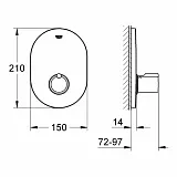 Термостат Grohe Grohtherm 3000 19356000 для ванны с душем фото 2