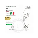 Душевая стойка FILARETE Waterfall FL2010BL фото 3