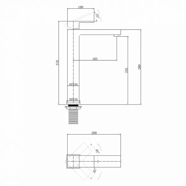 Смеситель для раковины ABBER Daheim AF8211W фото 6