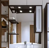 Зеркало Бриклаер Бали 90x102 4627125411861 с полочкой и подсветкой фото 1