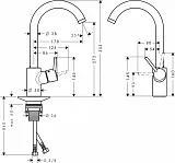 Смеситель Hansgrohe Talis M52 14870000 для кухонной мойки фото 3