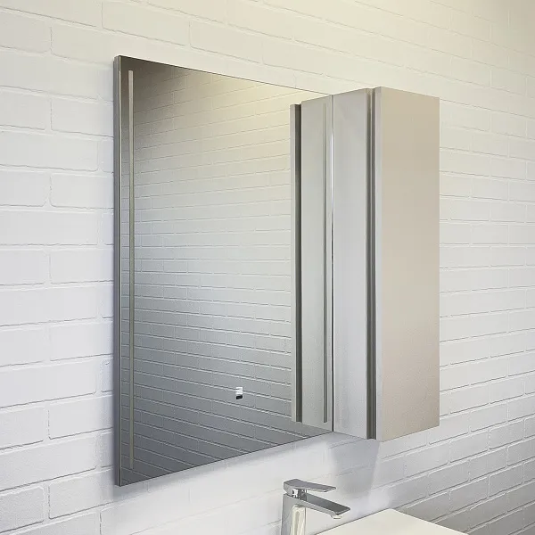 Зеркало Comforty Бильбао 80x80 00-00014154CF правая с подсветкой фото 1