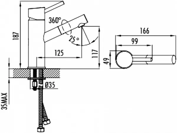 Смеситель Creavit Ducky FC1198Y для раковины фото 6
