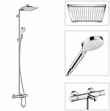 Душевая стойка Hansgrohe Crometta  27298000 с термостатом фото 3