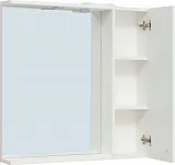 Зеркало Runo Римини 75x75 00-00001257 правое с полочкой и подсветкой фото 2