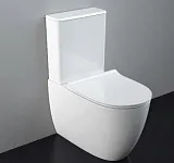 Унитаз-компакт VitrA Sento 9830B003-7204 напольный безободковый с микролифтом фото 2