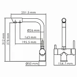 Смеситель WasserKRAFT A8357 для кухонной мойки фото 10