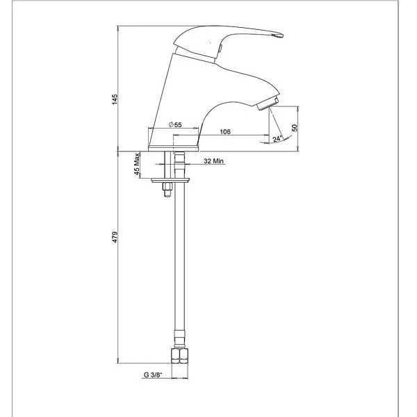 Смеситель для раковины PAINI Smile 39CR205CAKM фото 9