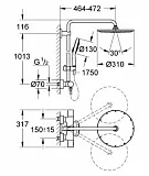 Душевая стойка Grohe Rainshower 27968000 фото 5