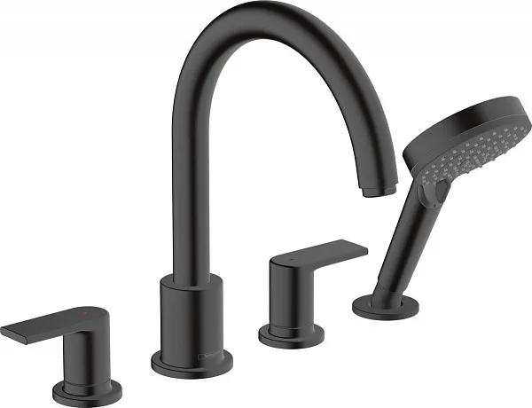 Смеситель Hansgrohe Vernis Shape 71459670 на борт ванны фото 1