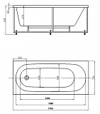 Акриловая ванна Aquatek Оберон 170x70 OBR170-0000027 фото 6