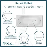 Ванна из искусственного камня Delice Dolce DLR330058-G фото 1