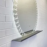 Зеркало Comforty Арзамас 80x80 00-00014152CF с подсветкой с полочкой фото 4