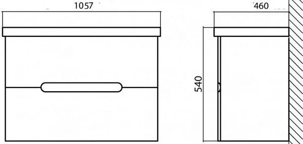 Раковина BelBagno Luxury 106 см 11105-KL фото 4