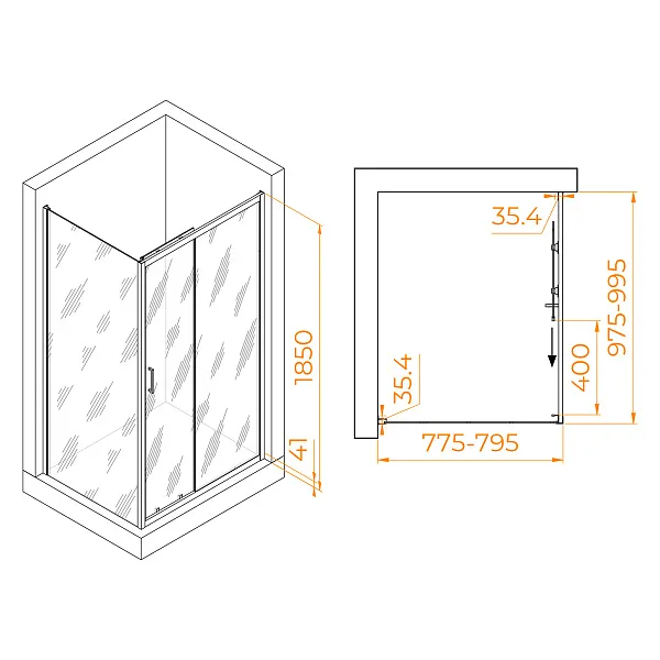Душевой уголок RGW Passage 020814580-11 фото 5