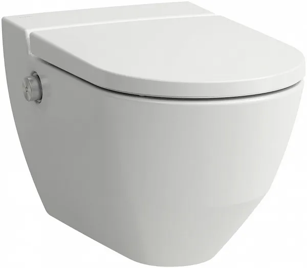 Унитаз Laufen Cleanet Navia 8.2060.1.400.000.1 подвесной безободковый с микролифтом и биде фото 1