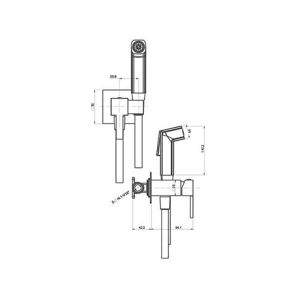 Гигиенический душ PAINI Prato 53CR442QLM фото 8