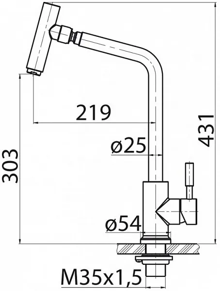 Смеситель BelBagno BB-LAM16-IN для кухонной мойки фото 2