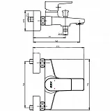 Смеситель E.C.A. Dalia 102102488EX для ванны с душем фото 2