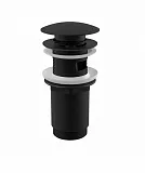 Донный клапан для раковины AlcaPlast A392BLACK хром, черный фото 1