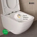 Унитаз Iddis Torr TORRDSEi25 подвесной безободковый с сиденьем микролифт фото 7