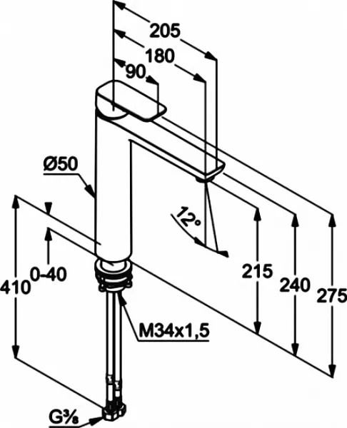Смеситель Kludi Pure&Style 402960575 для раковины фото 4