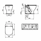 Унитаз Ideal Standard Tesi AquaBlade T007701 приставной безободковый фото 3