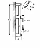 Душевой гарнитур Grohe Tempesta 27598001 фото 2