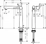 Смеситель Hansgrohe Talis S 72115000 для раковины с донным клапаном фото 2