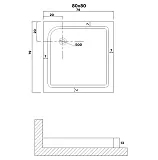 Душевой поддон Niagara Eco NG-P8080-14Q фото 2