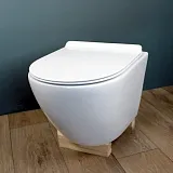 Унитаз подвесной Teymi Milana Pro W00158 подвесной безободковый с микролифтом фото 10