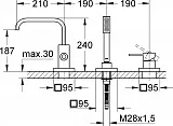 Смеситель Grohe Allure 19316000 на борт ванны фото 6