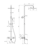 Душевая стойка PAINI Cox 78PJ687THSSD250F1B фото 4