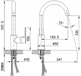 Смеситель Iddis Cuba CU4SBJ0i05 для кухонной мойки фото 3