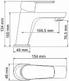 Смеситель WasserKRAFT Dill 6103 для раковины фото 5